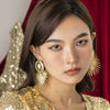 Jewelry Metal Geometric Heart Star Shaped Electroplated Women's Earrings
