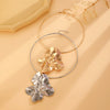 Jewelry Metal Geometric Pendant Necklace Electroplated For Women