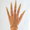 Jewelry Metal Gothic Style Ghost Finger Bracelet With The Crown Flowers Geometric Patterns Electroplated For Women