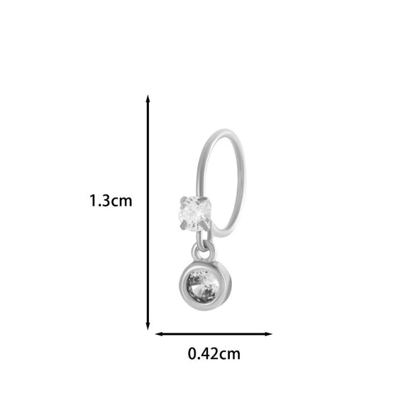 Jewelry Metal Heart Shape Electroplating Pendant Earrings Nose Ring For Women