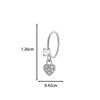 Jewelry Metal Heart Shape Electroplating Pendant Earrings Nose Ring For Women