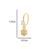 Jewelry Metal Heart Shape Electroplating Pendant Earrings Nose Ring For Women