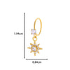 Jewelry Metal Heart Shape Electroplating Pendant Earrings Nose Ring For Women