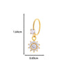 Jewelry Metal Heart Shape Electroplating Pendant Earrings Nose Ring For Women