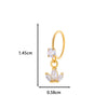 Jewelry Metal Heart Shape Electroplating Pendant Earrings Nose Ring For Women