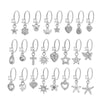 Jewelry Metal Heart Shape Electroplating Pendant Earrings Nose Ring For Women