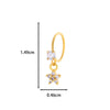 Jewelry Metal Heart Shape Electroplating Pendant Earrings Nose Ring For Women