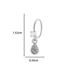 Jewelry Metal Heart Shape Electroplating Pendant Earrings Nose Ring For Women
