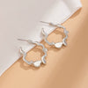 Jewelry Metal Heart Shape Geometric Electroplating Women's Earrings