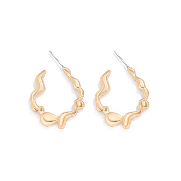 Jewelry Metal Heart Shape Geometric Electroplating Women's Earrings