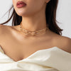 Jewelry Metal Iron Geometric Collar Choker Opening Necklace