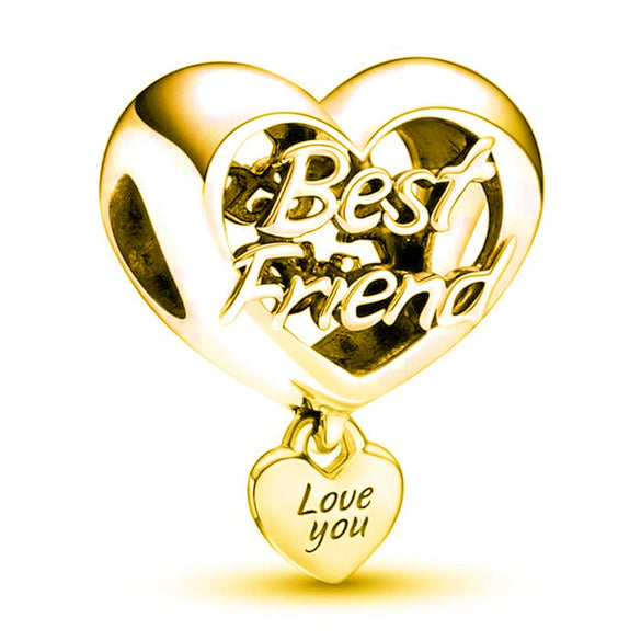 Jewelry Metal Love Chain Pendant With Totem Pattern Electroplating Original Design