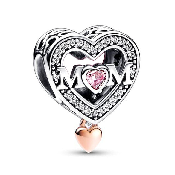 Jewelry Metal Love Chain Pendant With Totem Pattern Electroplating Original Design