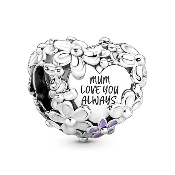 Jewelry Metal Love Chain Pendant With Totem Pattern Electroplating Original Design