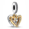 Jewelry Metal Love Chain Pendant With Totem Pattern Electroplating Original Design