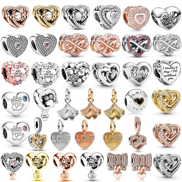 Jewelry Metal Love Chain Pendant With Totem Pattern Electroplating Original Design