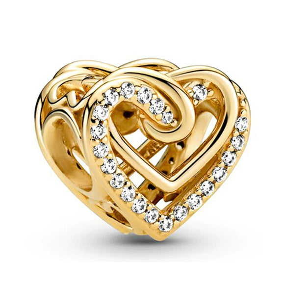 Jewelry Metal Love Chain Pendant With Totem Pattern Electroplating Original Design