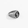 Jewelry Metal Men's Ring Geometric Pattern Oiling Punk Style Dollar Symbol