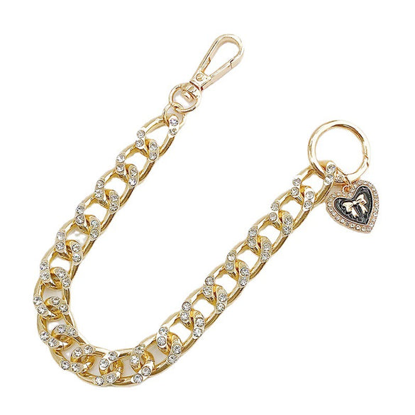 Jewelry Metal Nylon Chain Handmade Love Pendant Mobile Phone Lanyard Pendant