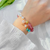 Jewelry Metal Pearl Beaded Butterfly Turquoise Imitation Crystal Elastic Microinlaid Geometric Diamond Women's Bracelet