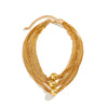 Jewelry Metal Plastic Geometric Ball Pendant Necklace Electroplated Box Chain Women