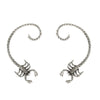 Jewelry Metal Punk Dark Animal Scorpion Outline Ear Studs And Ear Clips Electroplated