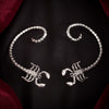 Jewelry Metal Punk Dark Animal Scorpion Outline Ear Studs And Ear Clips Electroplated