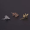 Jewelry Metal Punk Snakeshaped Electroplated Women's Ear Clip Earrings