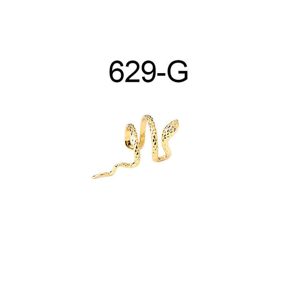 Jewelry Metal Punk Snakeshaped Electroplated Women's Ear Clip Earrings