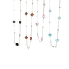 Jewelry Metal Rhinestone Thin Chain Waist Chain For Women Simple Beach Bikini Round Bead Body Chain