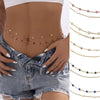 Jewelry Metal Simple Sequin Double Circle Waist Chain For Women