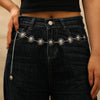 Jewelry Metal Smiling Face Sunflower Waist Chain Belt Body Chain Accessories For Unisex