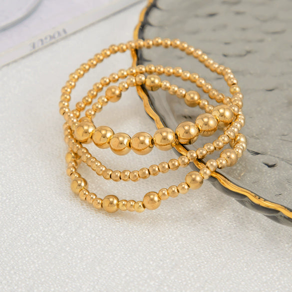Jewelry Metal Tassel Pendant Bracelet Ins Style Irregular Beaded Electroplated