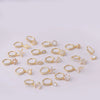 Jewelry Metal Water Drop Zircon Pendant Nose Ring Geometric Electroplating Women's