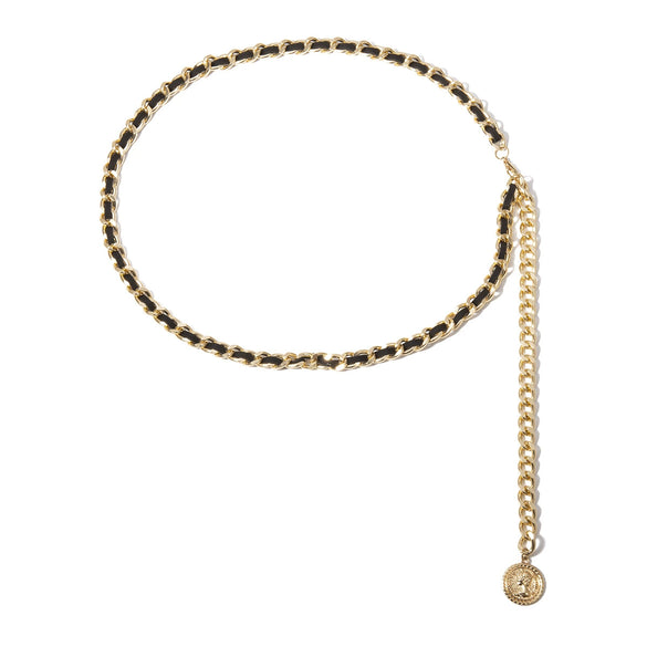 Jewelry Multi Layer Body Chain Waist Chain Metal Geometric Portrait Retro Sexy Fashion