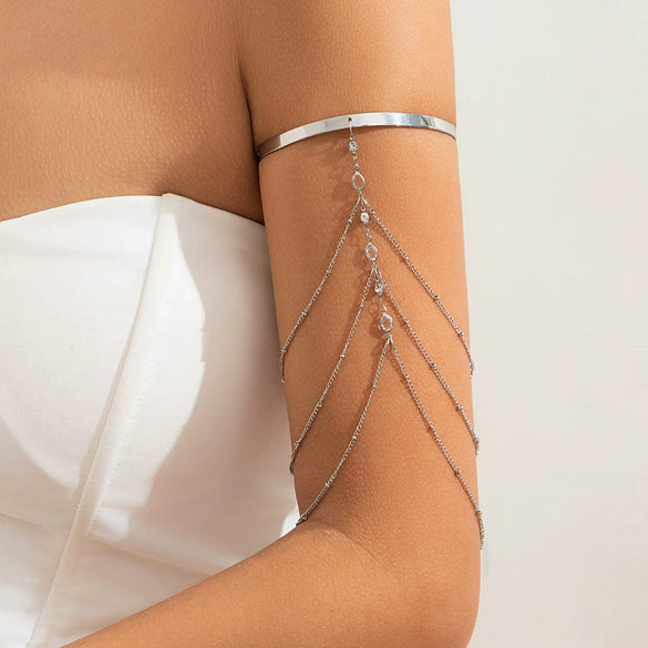 Jewelry Multi Layer Tassel Bracelet Imitation Pearls Geometric Electroplated Women's