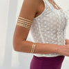 Jewelry Multilayer Hollow Arm Bracelet Iron Casual Style Electroplating