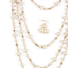 Jewelry Multilayered Imitation Pearl Necklace Snake Bone Chain Pearlescent Treatment French Retro Geometric Animal Zodiac Women's