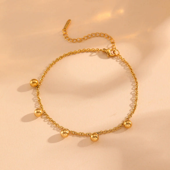 Jewelry Multiple Steel Ball Pendants Stainless Steel Electroplated 18K Gold Cartoon Style