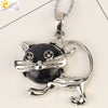Jewelry Natural Crystal Alloy Pendant Necklace With Animal Pattern For Ladies Minimalist Style