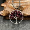 Jewelry Natural Stone Gravel Crystal Gem Silver Wire Tree Of Life Constellation Cartoon Pendant