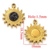 Jewelry Natural Stone Stainless Steel Inlay Totem Pendant And Earrings Bohemian Style