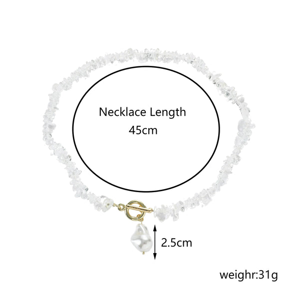 Jewelry Natural Stone Turquoise Alloy Beaded Necklace And Bracelet Handmade Geometric Electroplated For Women