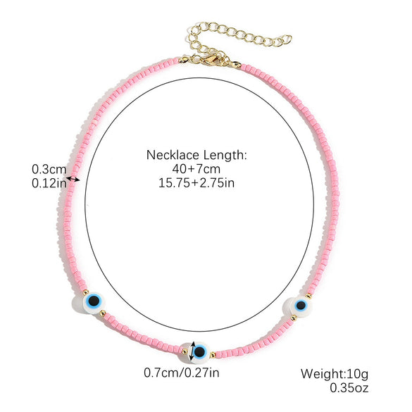 Jewelry Necklace Artificial Crystal Heart Flowers Geometric Animals Zodiac Handmade Electroplated Pearl Chain For Women