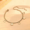 Jewelry Necklace Bracelet Earrings Set Stainless Steel Titanium Steel Hollow Five Leaf Flower Love Water Drops Bell Pattern