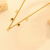 Jewelry Necklace Bracelet Earrings Set Stainless Steel Titanium Steel Hollow Five Leaf Flower Love Water Drops Bell Pattern