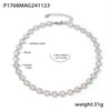 Jewelry Necklace Bracelet Set 316L Stainless Steel Zircon Electroplating Light Luxury Style