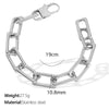 Jewelry Necklace Bracelet Suit 316L Stainless Steel 18K Gold Plated Electroplated Exaggerated Fashion Design For Women