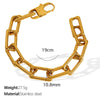 Jewelry Necklace Bracelet Suit 316L Stainless Steel 18K Gold Plated Electroplated Exaggerated Fashion Design For Women