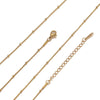 Jewelry Necklace Chain Stainless Steel Round Snake Chain Clip Bead Chain Electroplated